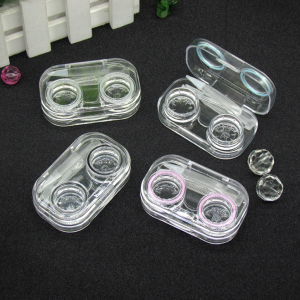 Transparent Multicolor Colored Contact Lens Case